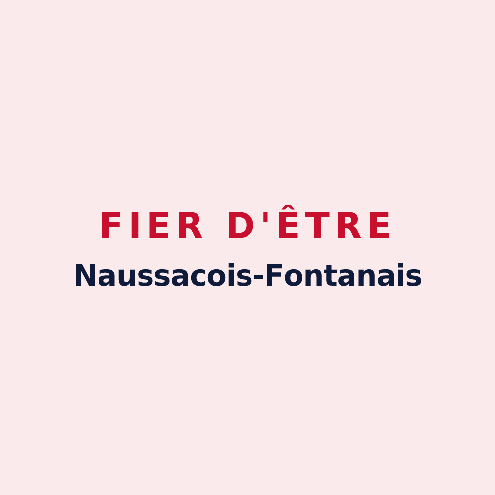 Magnet « Fier d'être Naussacois-Fontanais » — design pour Naussac-Fontanes