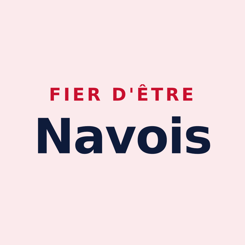 Magnet « Fier d'être Navois » — design pour Naves