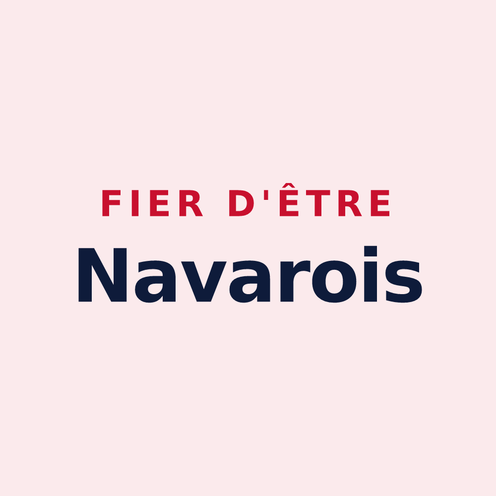 Magnet « Fier d'être Navarois » — design pour Naves