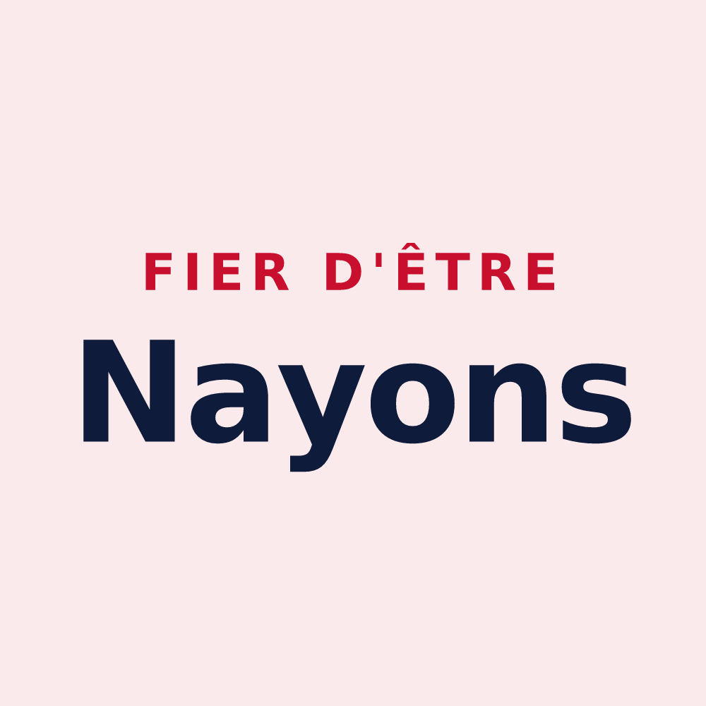 Magnet « Fier d'être Nayons » — design pour Nay