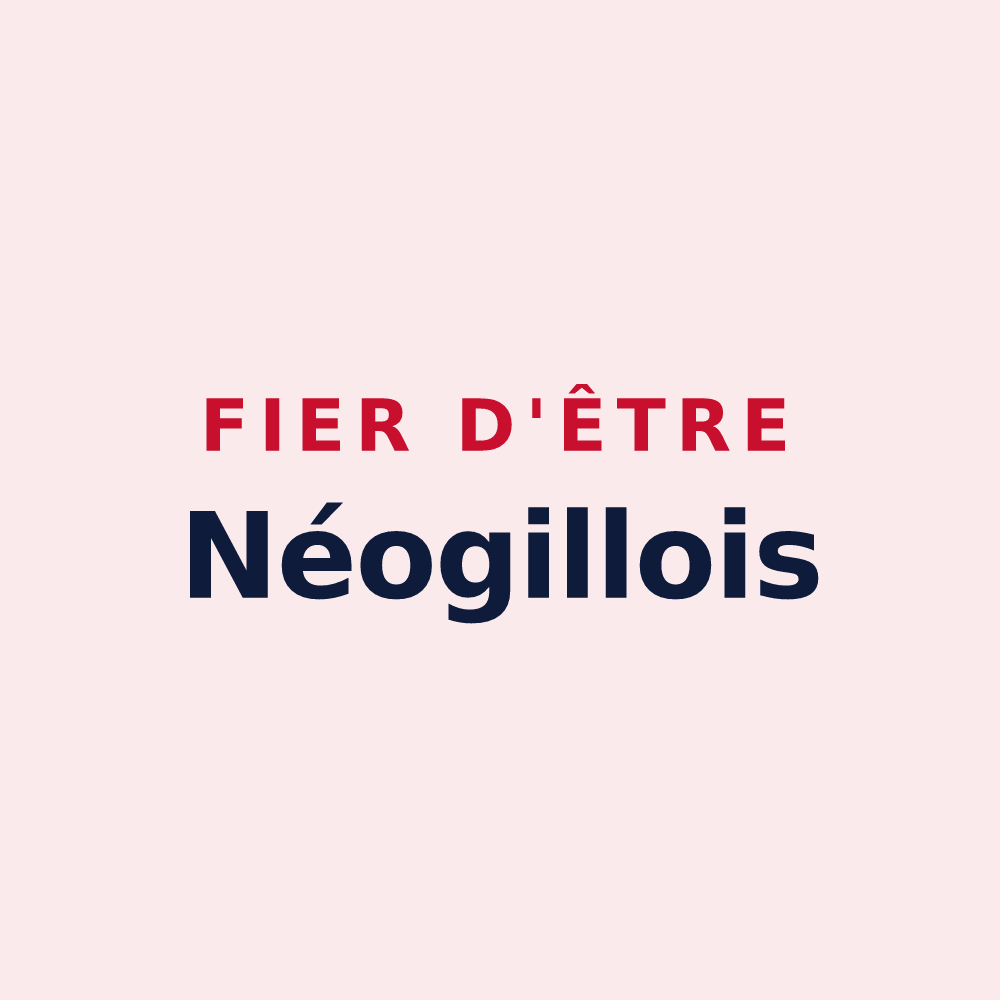 Magnet « Fier d'être Néogillois » — design pour Neau