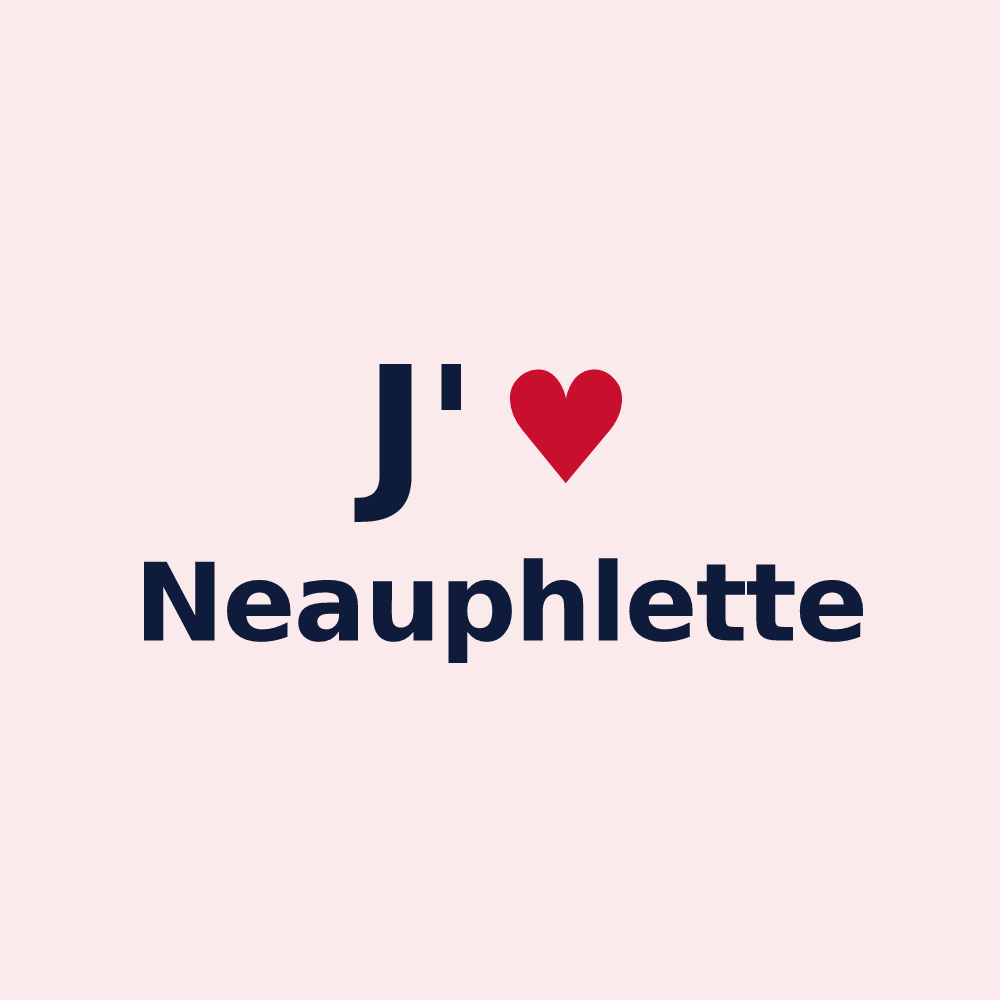 Magnet personnalisé Neauphlette — design J'aime Neauphlette