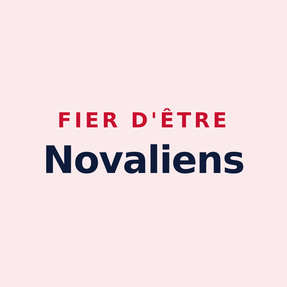 Magnet « Fier d'être Novaliens » — design pour Neaux
