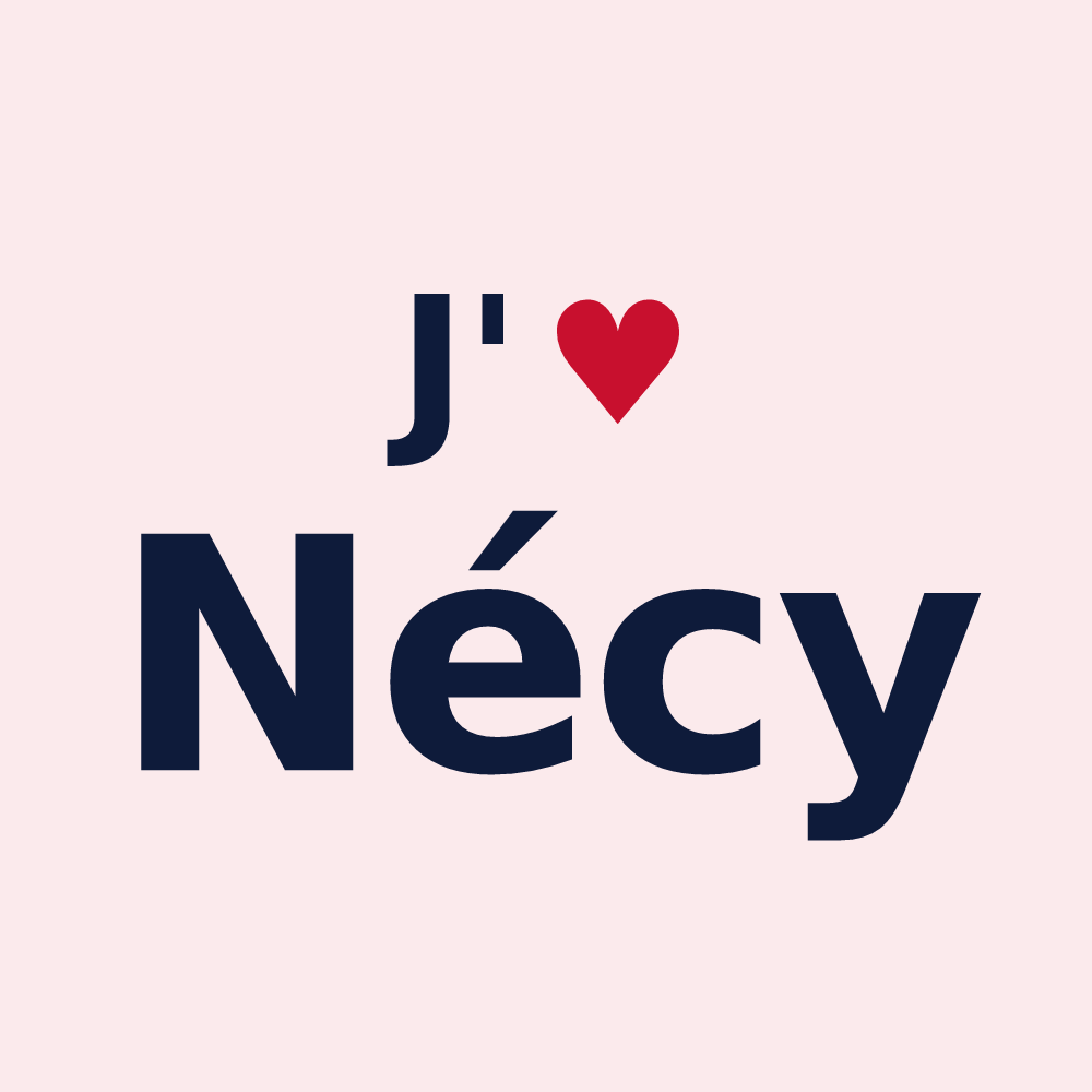 Magnet personnalisé Nécy — design J'aime Nécy