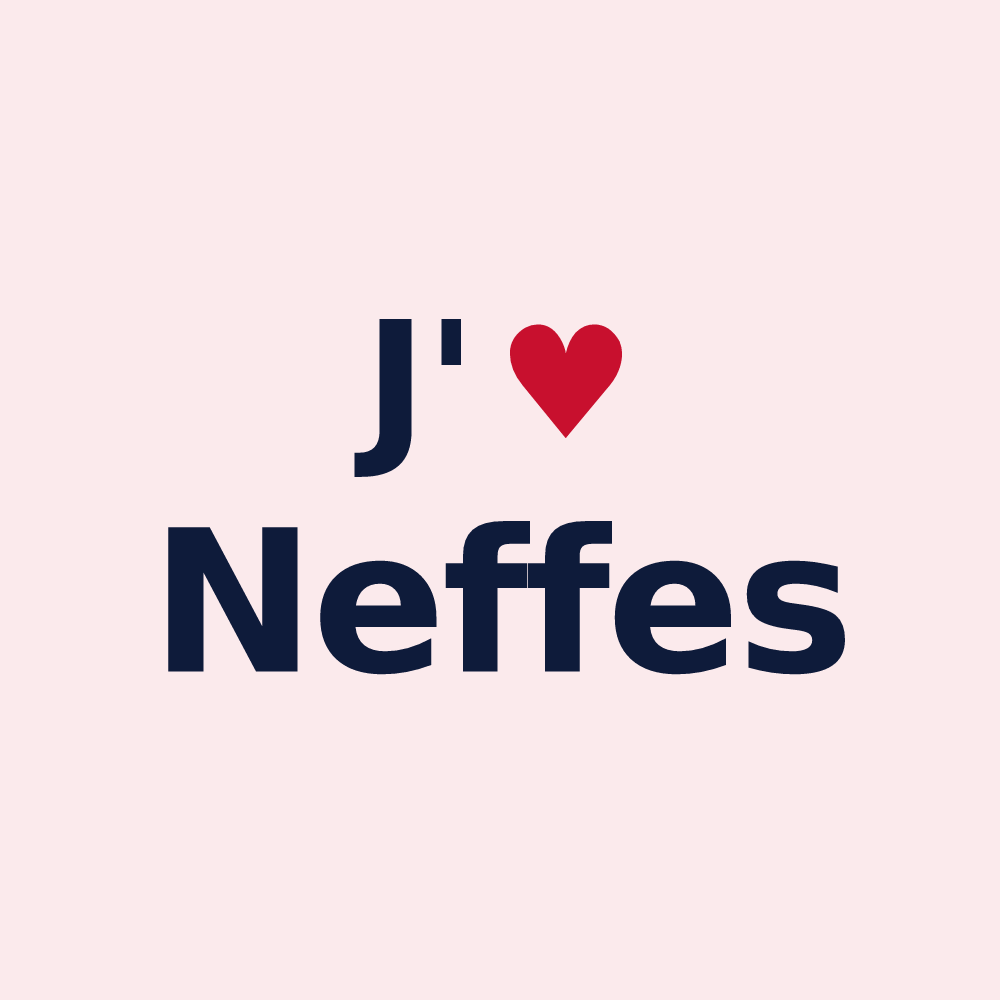Magnet personnalisé Neffes — design J'aime Neffes
