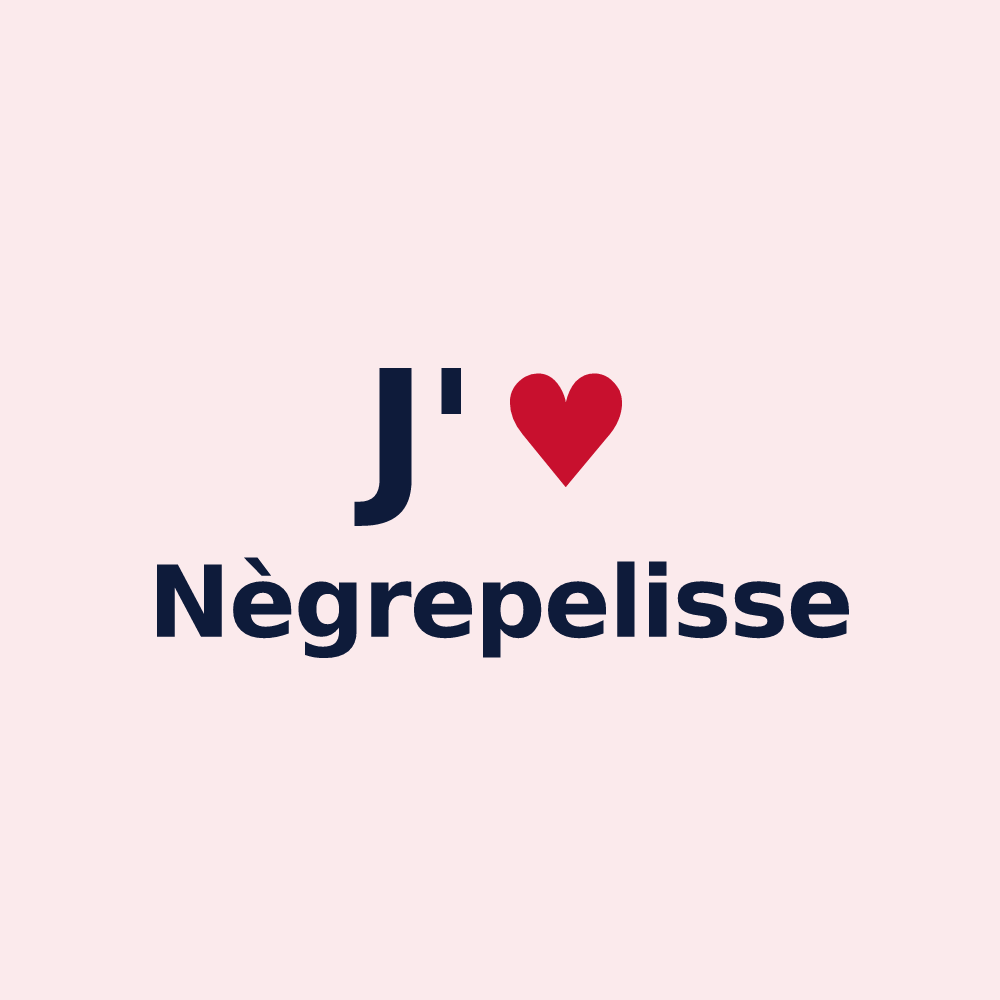 Magnet personnalisé Nègrepelisse — design J'aime Nègrepelisse