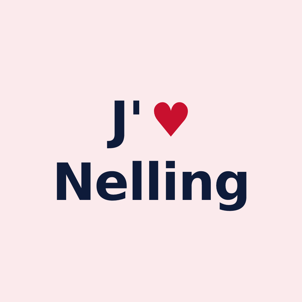 Magnet personnalisé Nelling — design J'aime Nelling