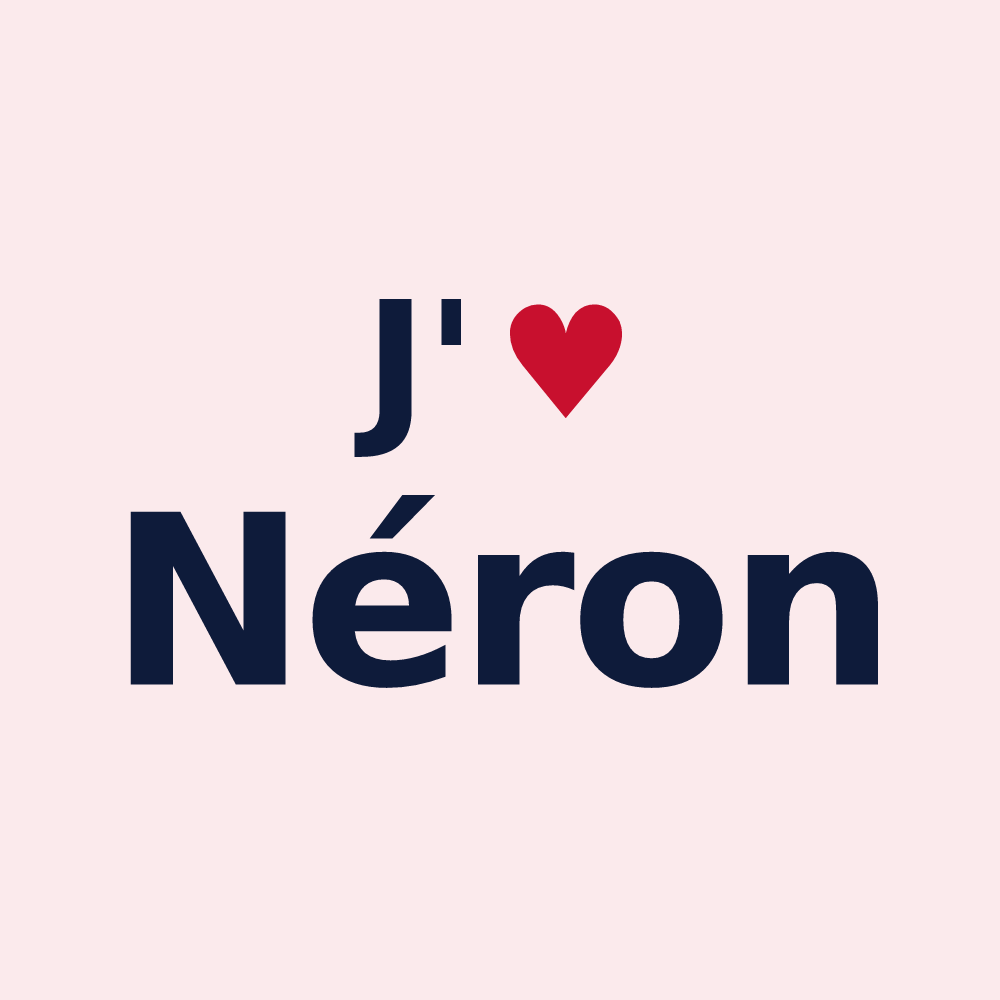 Magnet personnalisé Néron — design « J'aime Néron » imprimé sur le magnet