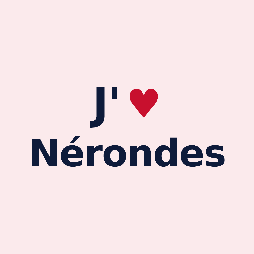 Magnet personnalisé Nérondes — design J'aime Nérondes