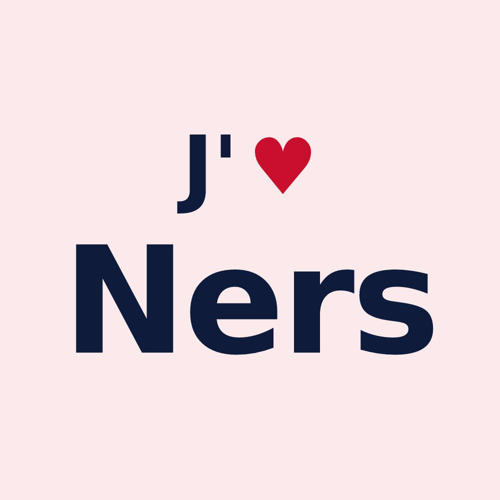 Magnet personnalisé Ners — design J'aime Ners