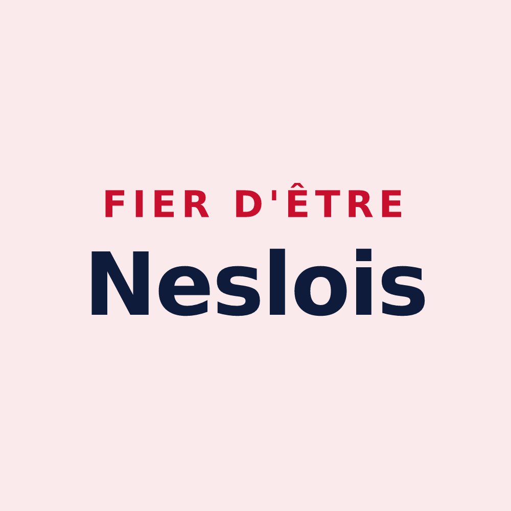 Magnet « Fier d'être Neslois » — design pour Nesles