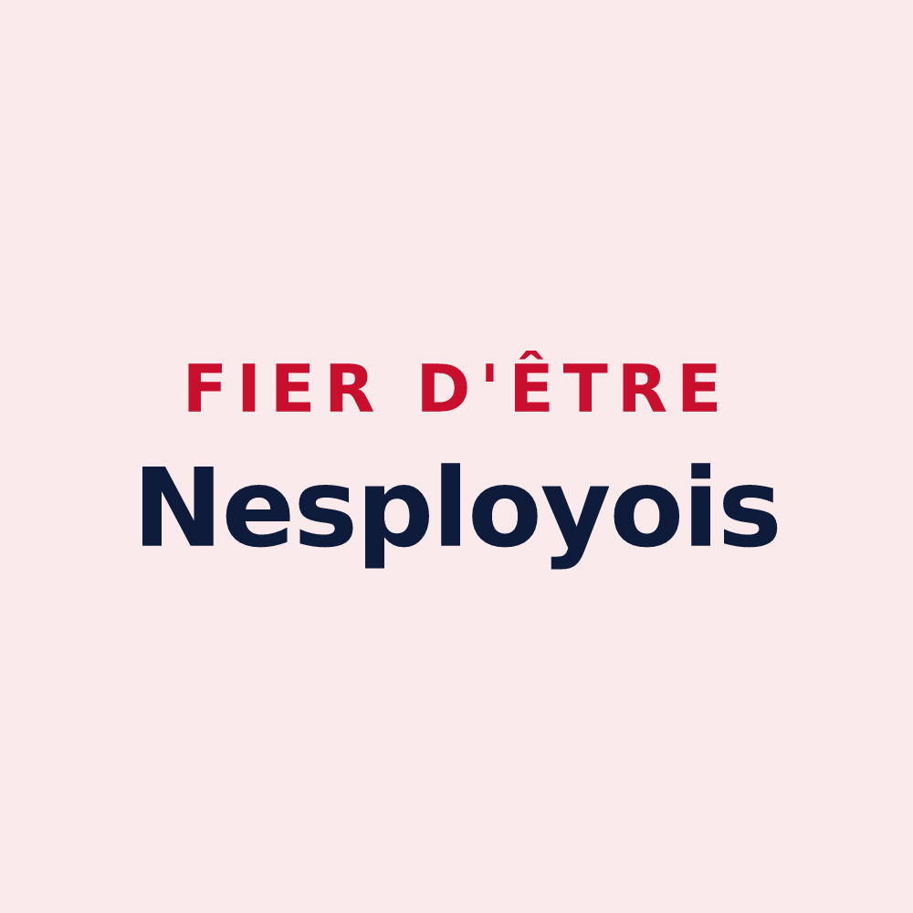 Magnet « Fier d'être Nesployois » — design pour Nesploy