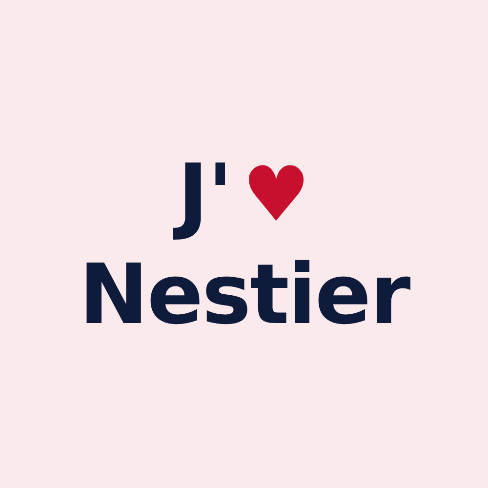 Magnet personnalisé Nestier — design J'aime Nestier