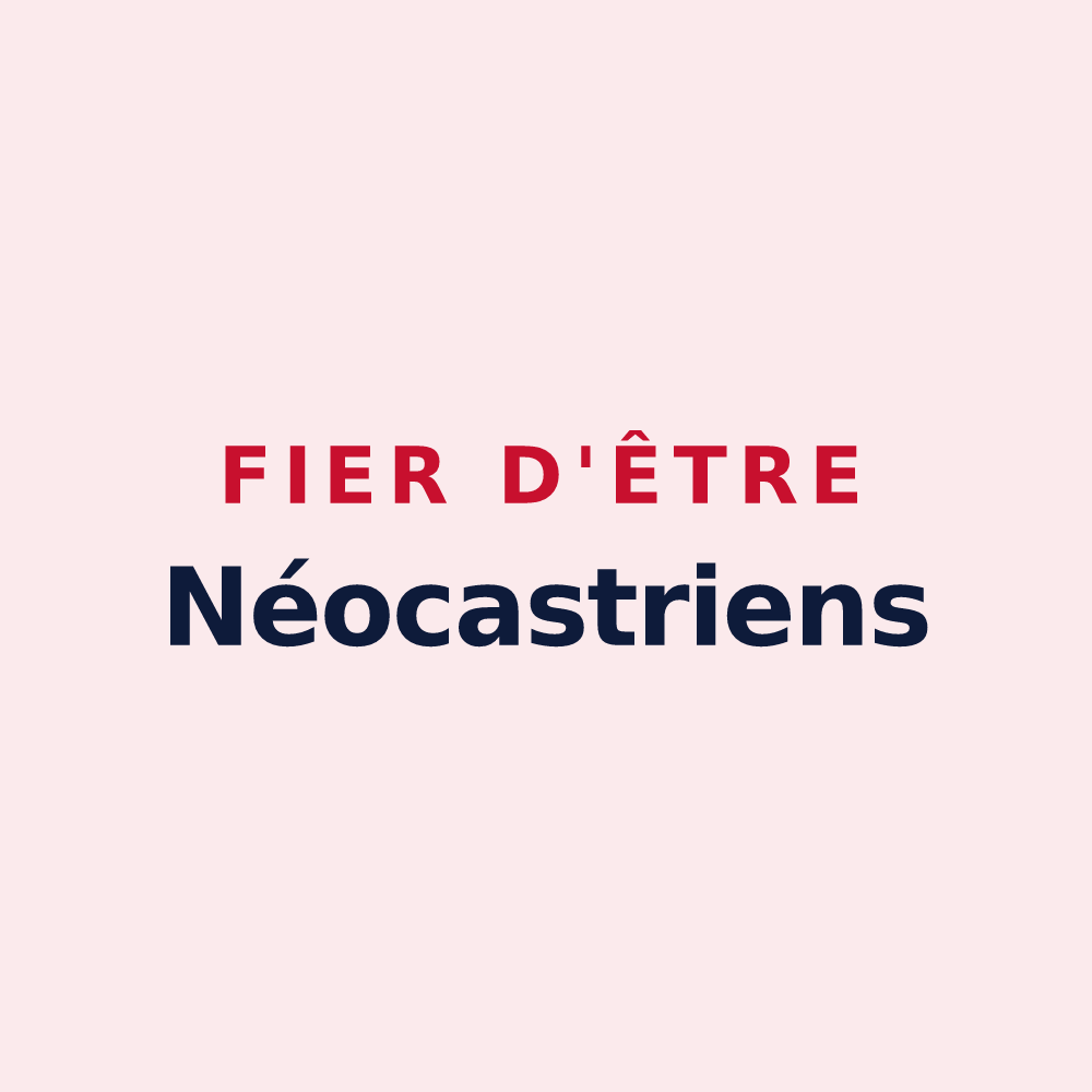 Magnet « Fier d'être Néocastriens » — design pour Neufchâteau