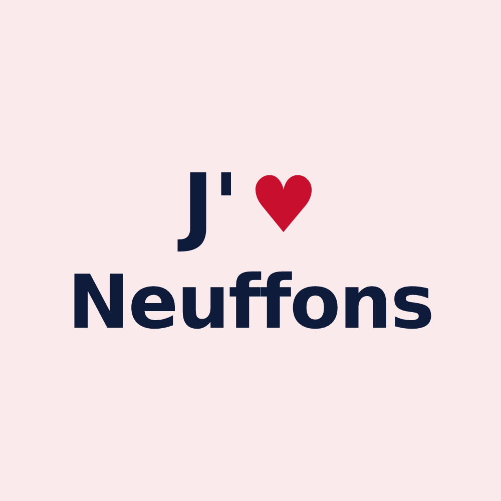 Magnet personnalisé Neuffons — design J'aime Neuffons