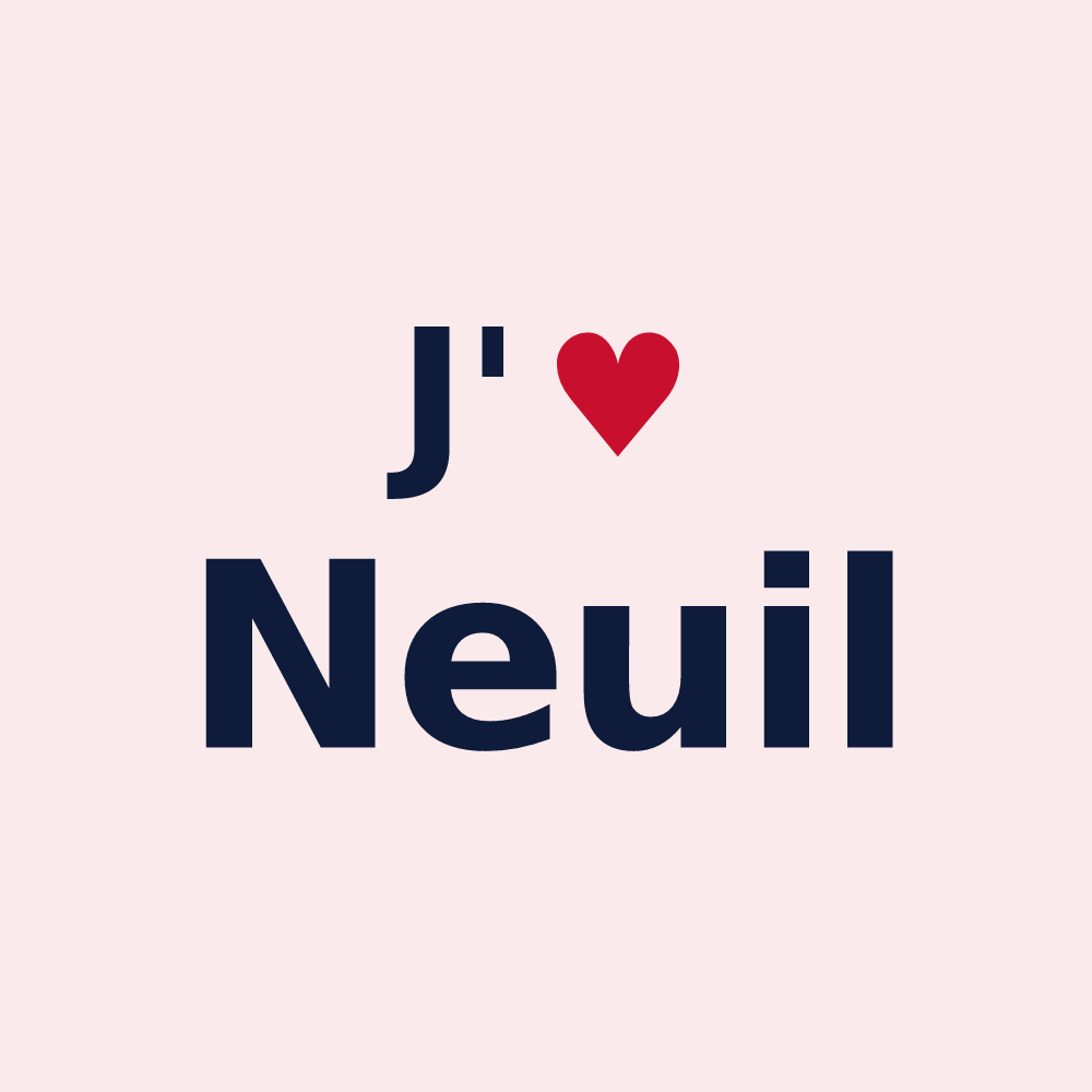 Magnet personnalisé Neuil — design J'aime Neuil