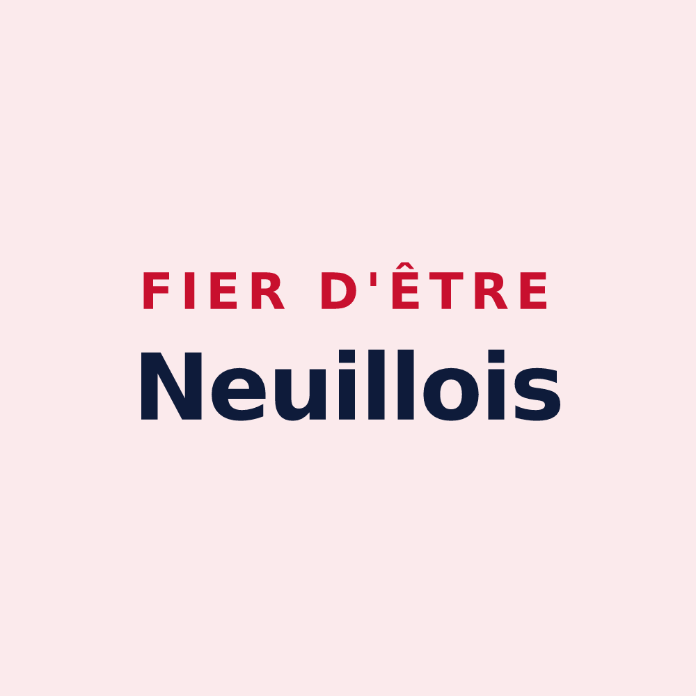 Magnet « Fier d'être Neuillois » — design pour Neuil