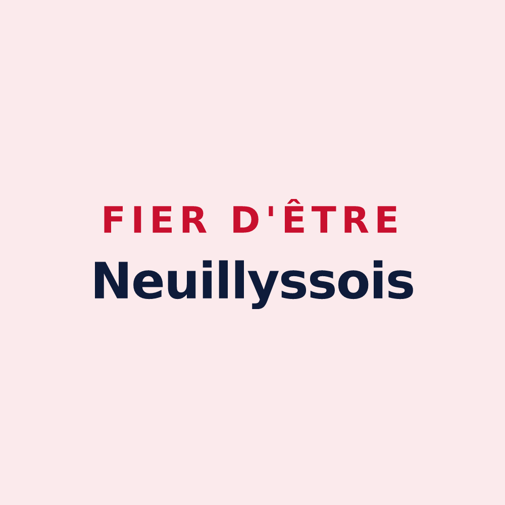Magnet « Fier d'être Neuillyssois » — design pour Neuilly-le-Bisson
