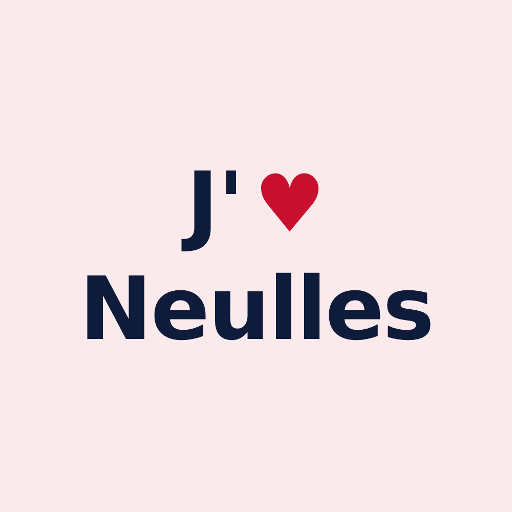 Magnet personnalisé Neulles — design J'aime Neulles