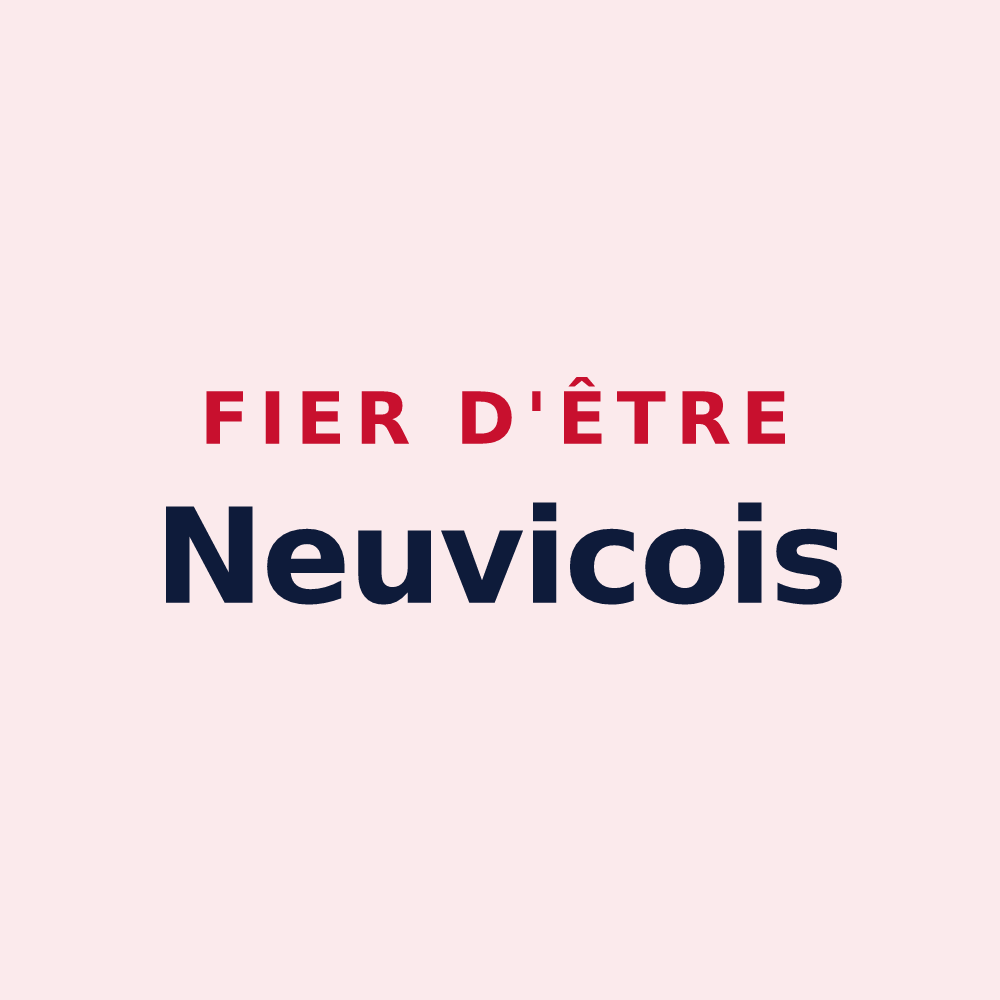Magnet « Fier d'être Neuvicois » — design pour Neuvic