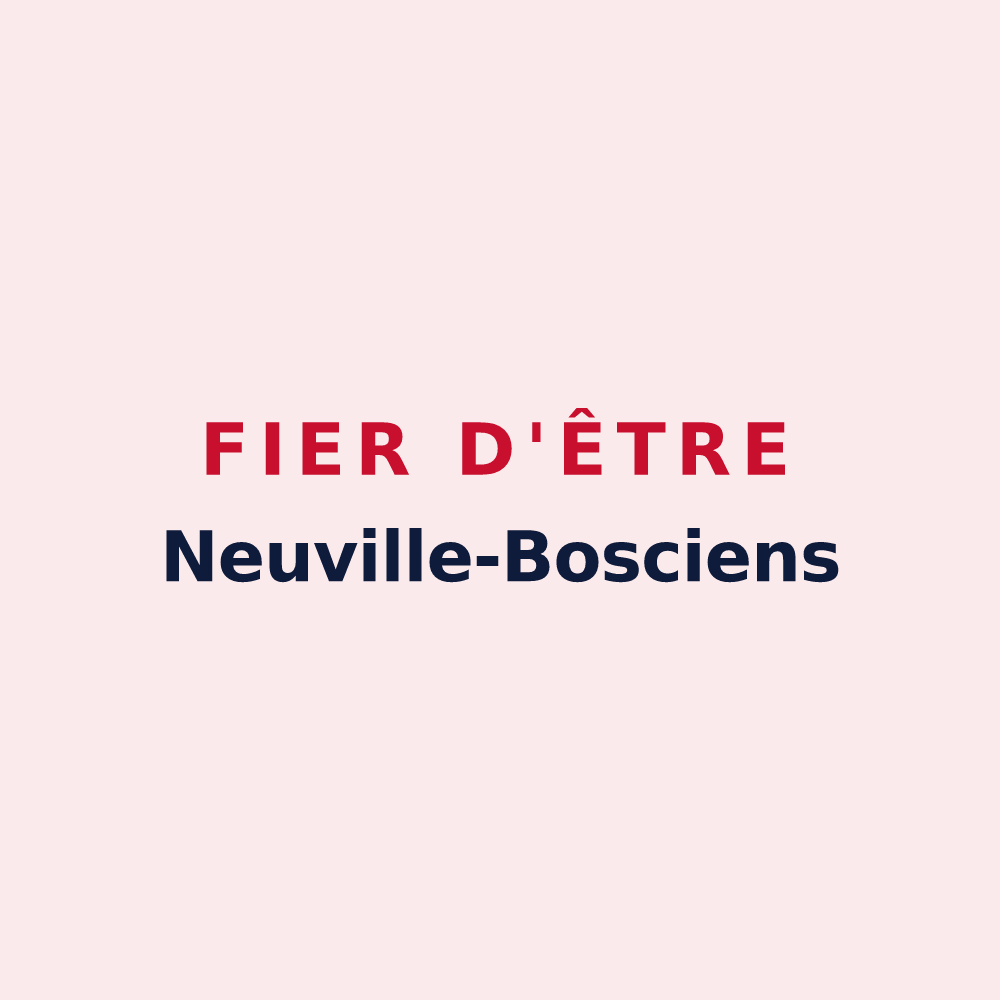Magnet « Fier d'être Neuville-Bosciens » — design pour Neuville-Bosc