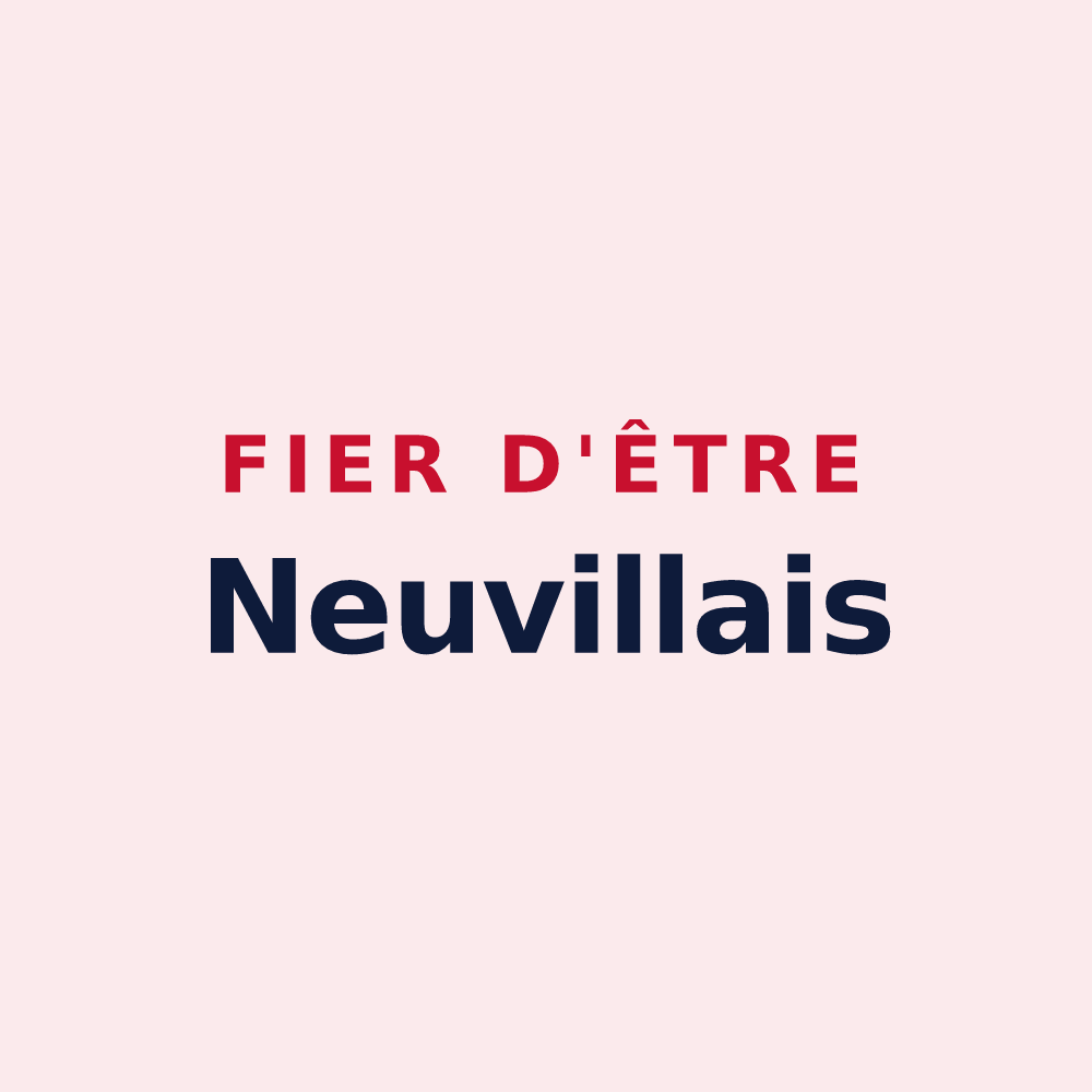 Magnet « Fier d'être Neuvillais » — design pour Neuville-sur-Authou