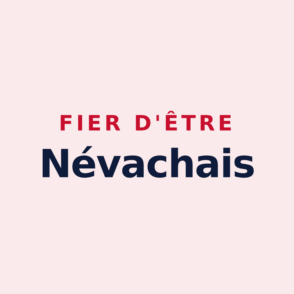 Magnet « Fier d'être Névachais » — design pour Névache