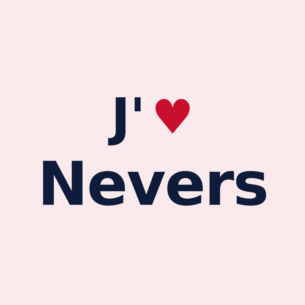 Magnet personnalisé Nevers — design J'aime Nevers