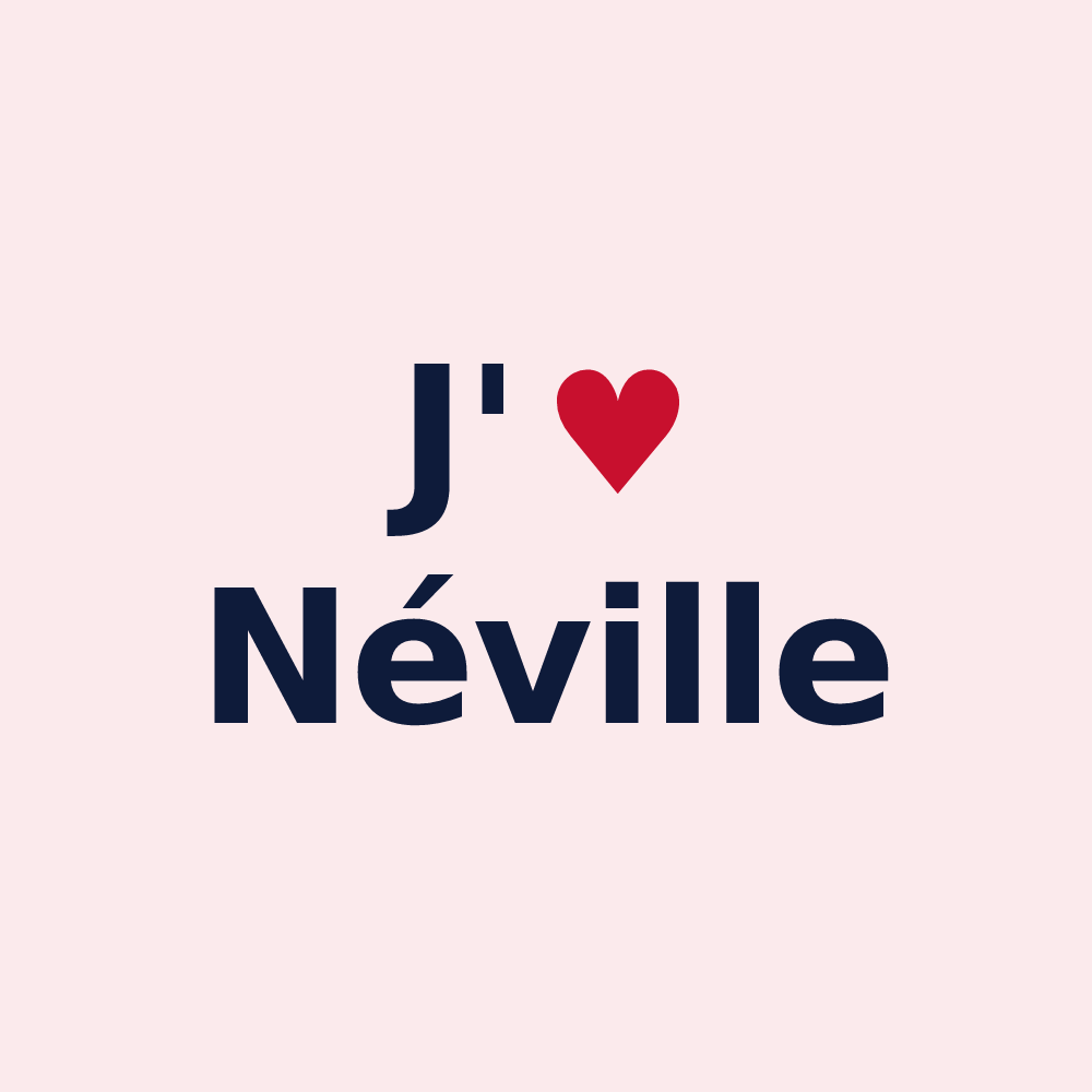 Magnet personnalisé Néville — design J'aime Néville