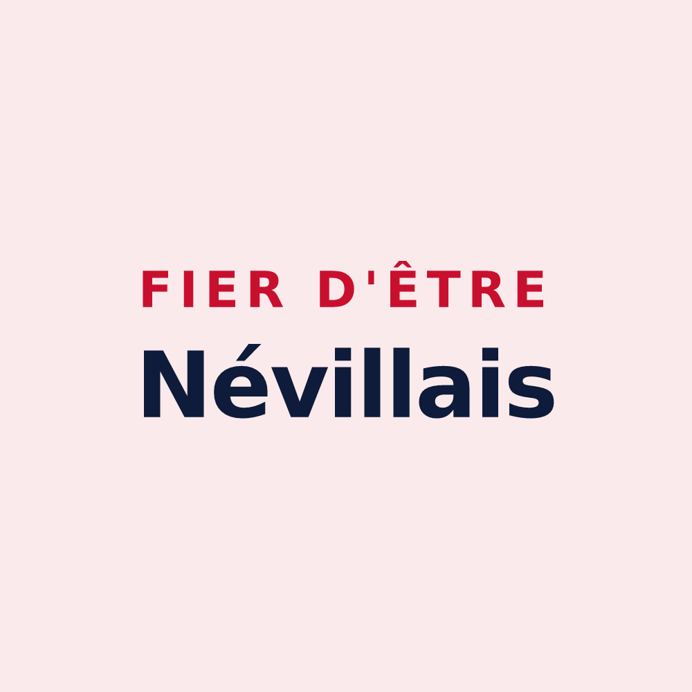 Magnet « Fier d'être Névillais » — design pour Néville