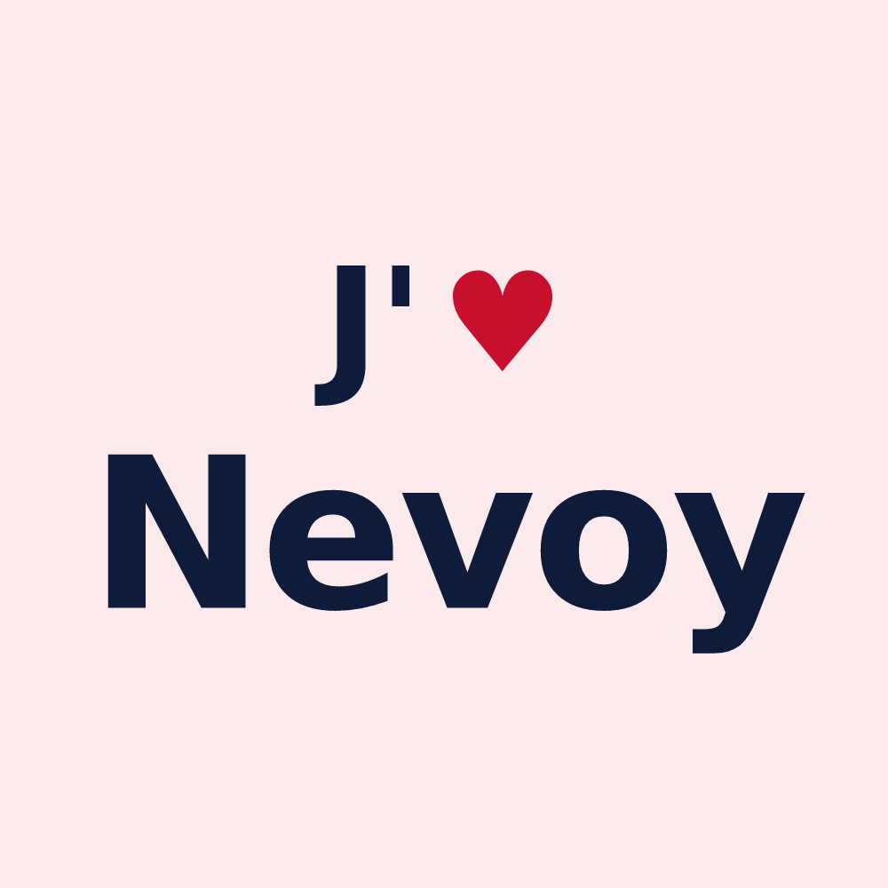 Magnet personnalisé Nevoy — design J'aime Nevoy