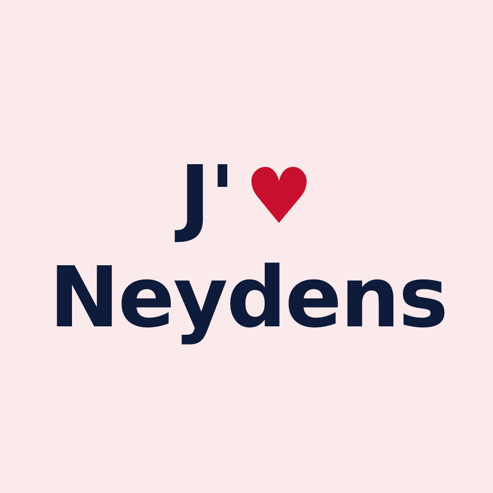 Magnet personnalisé Neydens — design J'aime Neydens
