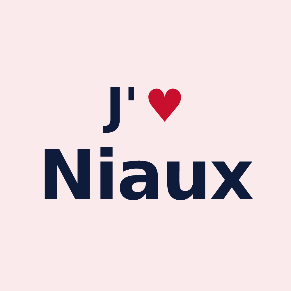 Magnet personnalisé Niaux — design J'aime Niaux
