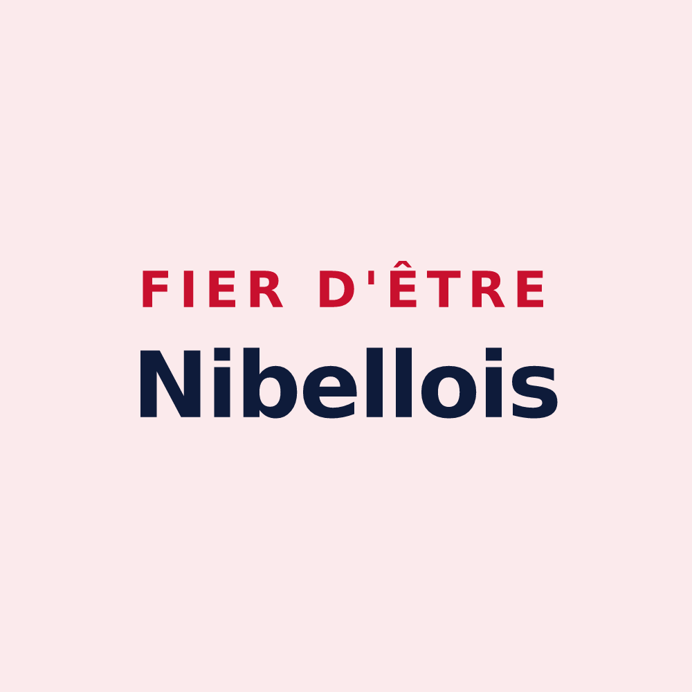 Magnet « Fier d'être Nibellois » — design pour Nibelle