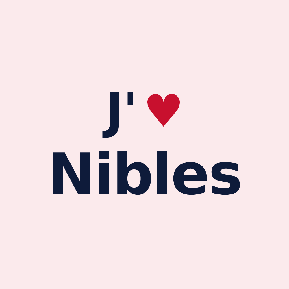 Magnet personnalisé Nibles — design J'aime Nibles