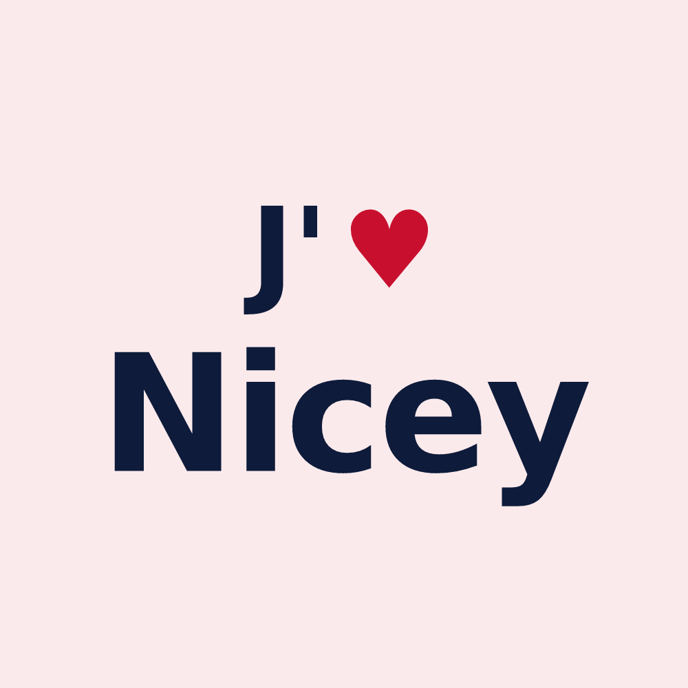 Magnet personnalisé Nicey — design J'aime Nicey