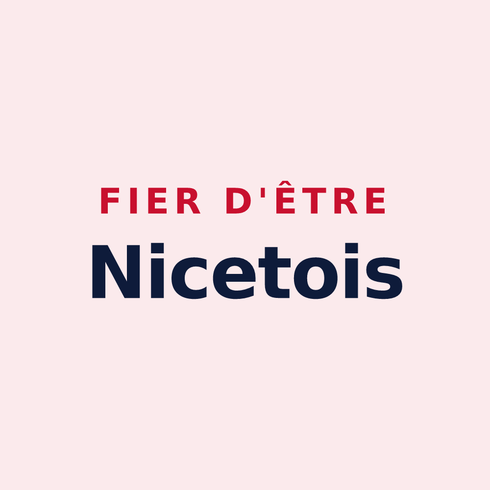 Magnet « Fier d'être Nicetois » — design pour Nicey