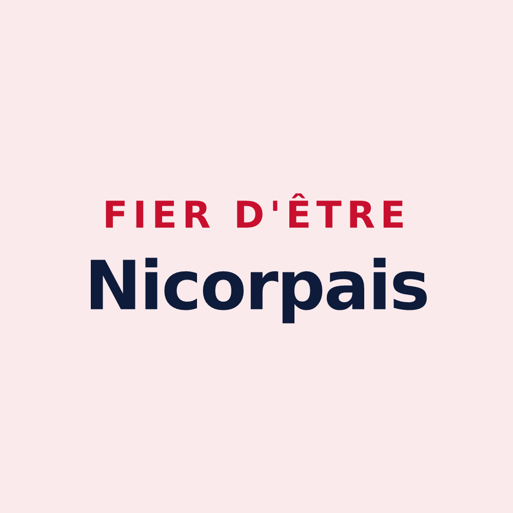 Magnet « Fier d'être Nicorpais » — design pour Nicorps
