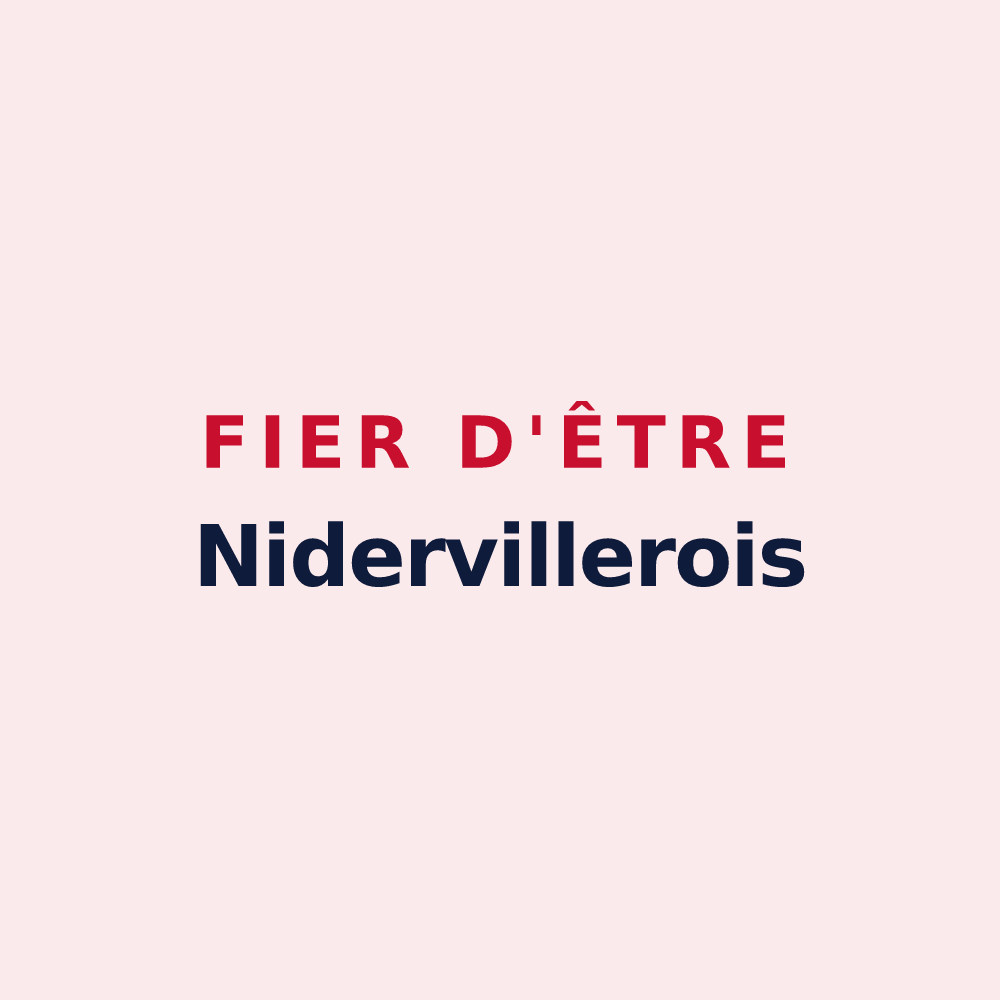 Magnet « Fier d'être Nidervillerois » — design pour Niderviller