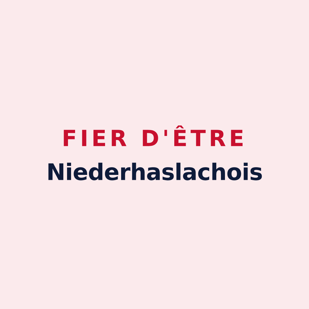 Magnet « Fier d'être Niederhaslachois » — design pour Niederhaslach