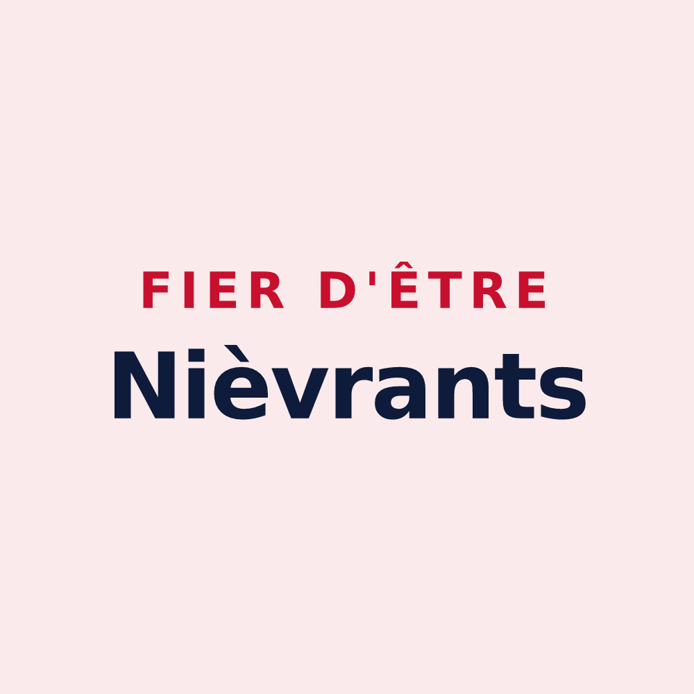 Magnet « Fier d'être Nièvrants » — design pour Niévroz