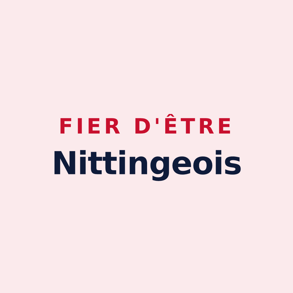 Magnet « Fier d'être Nittingeois » — design pour Nitting