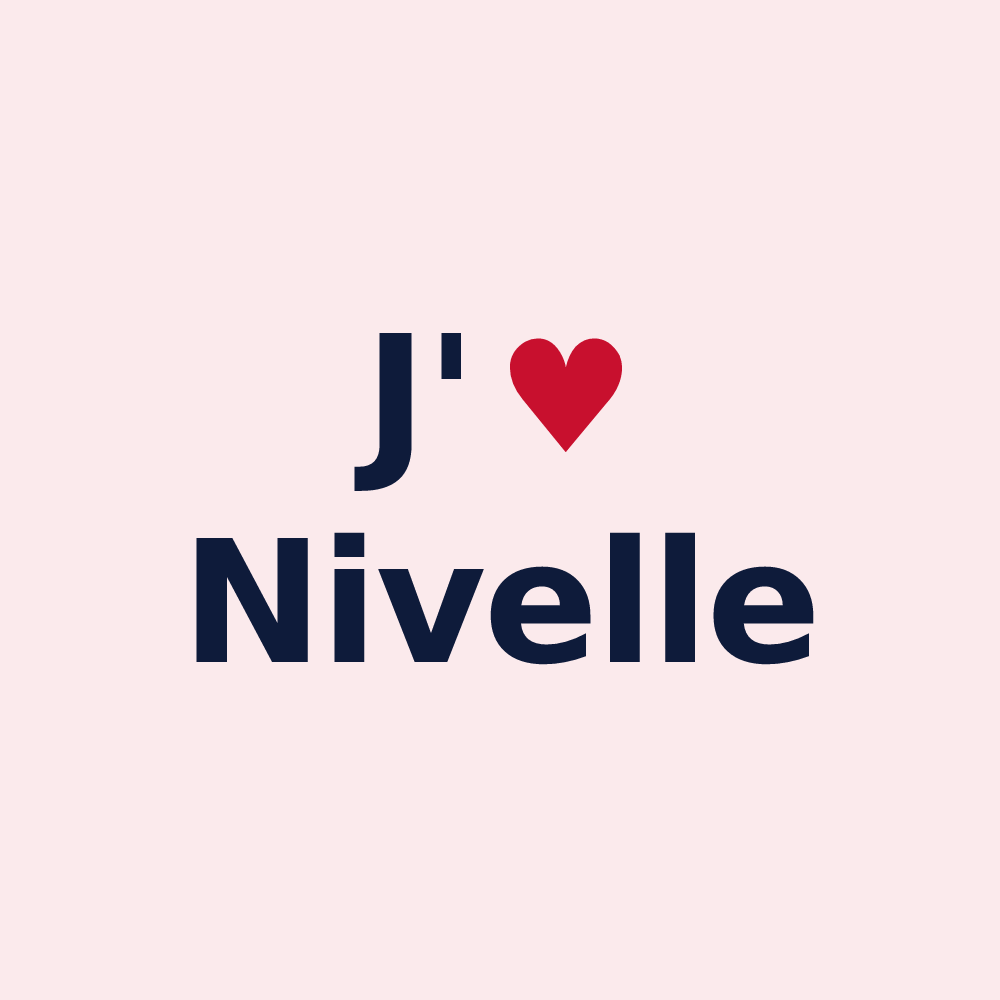 Magnet personnalisé Nivelle — design J'aime Nivelle