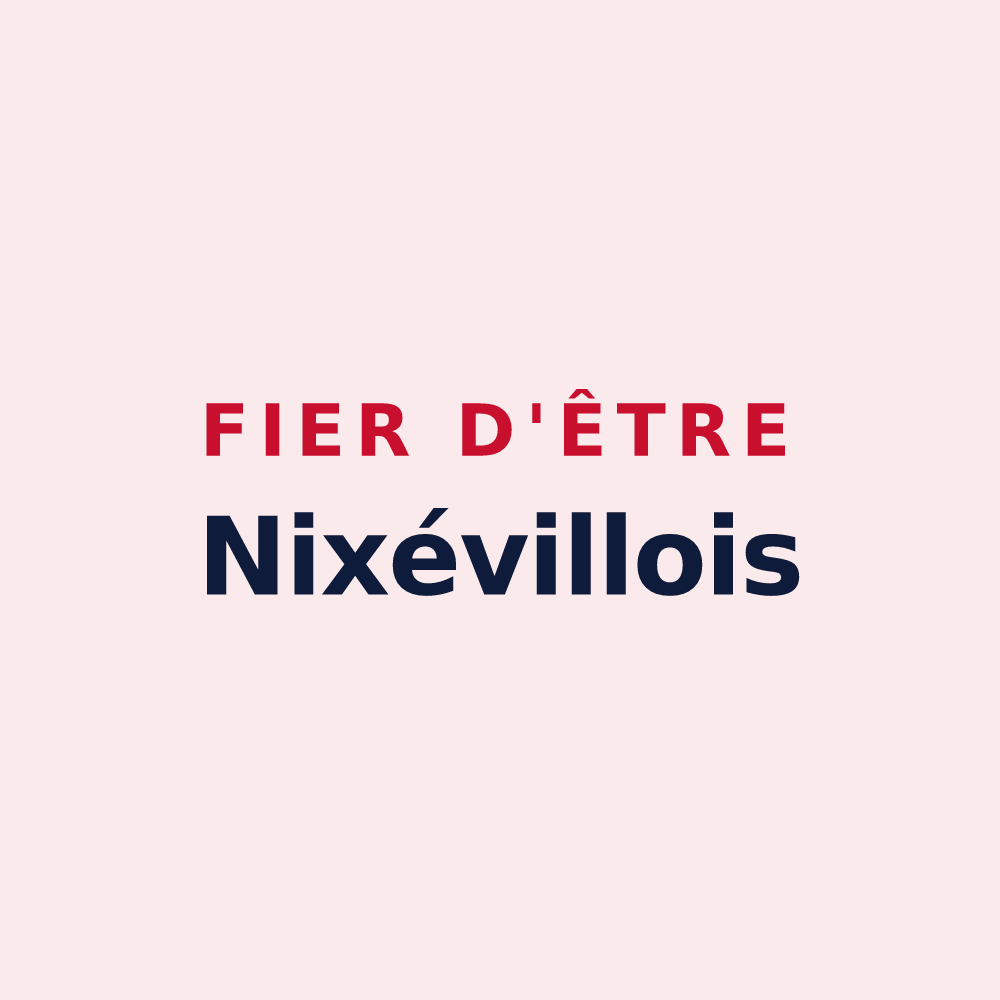 Magnet « Fier d'être Nixévillois » — design pour Nixéville-Blercourt
