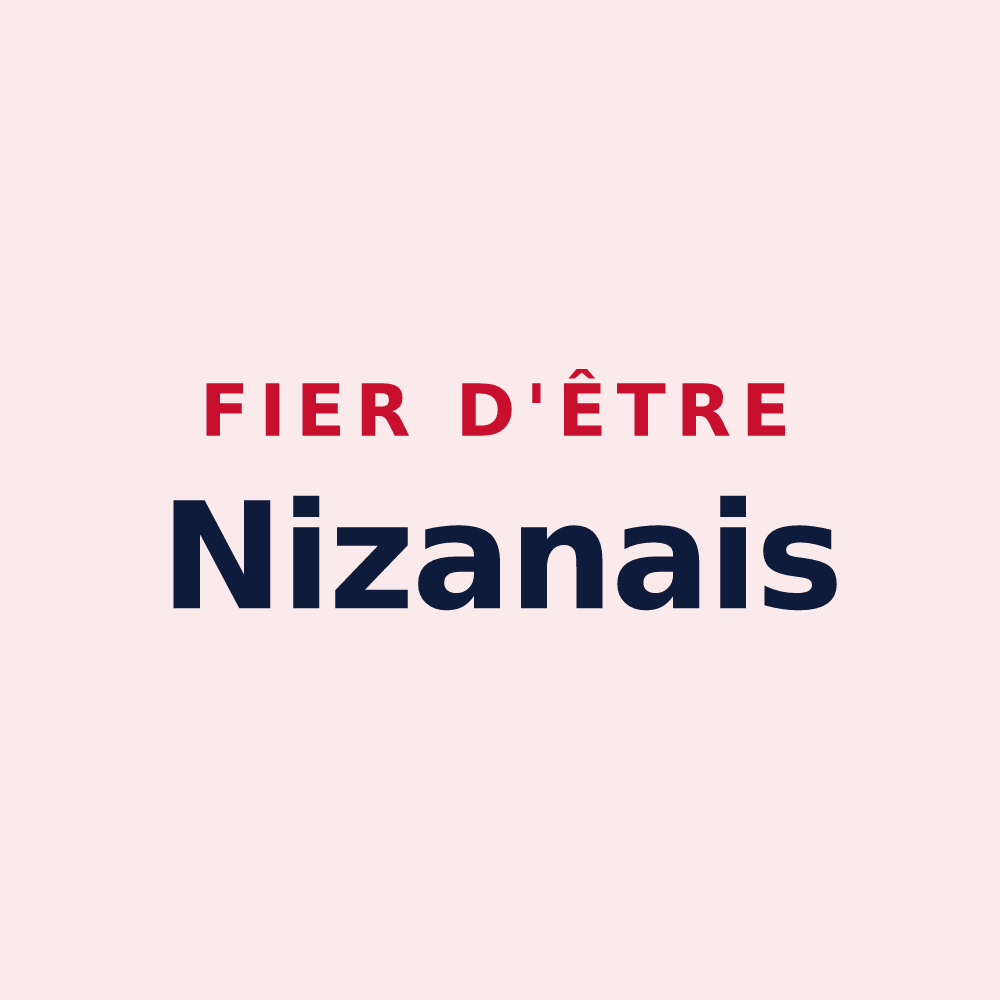 Magnet « Fier d'être Nizanais » — design pour Nizan-Gesse