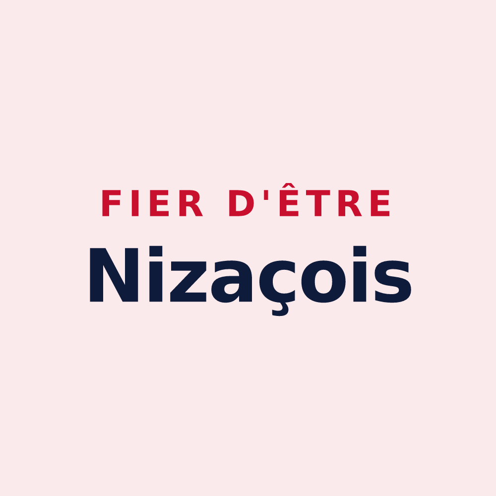 Magnet « Fier d'être Nizaçois » — design pour Nizas