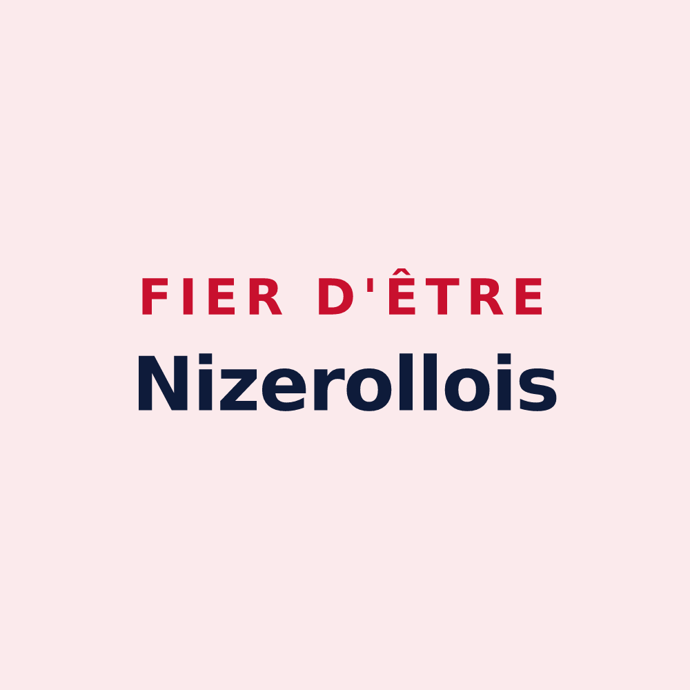 Magnet « Fier d'être Nizerollois » — design pour Nizerolles