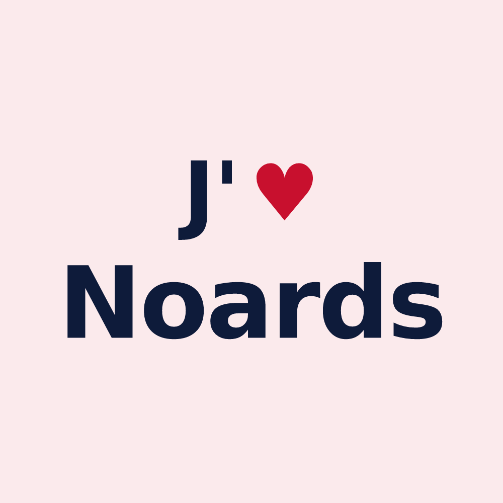 Magnet personnalisé Noards — design J'aime Noards