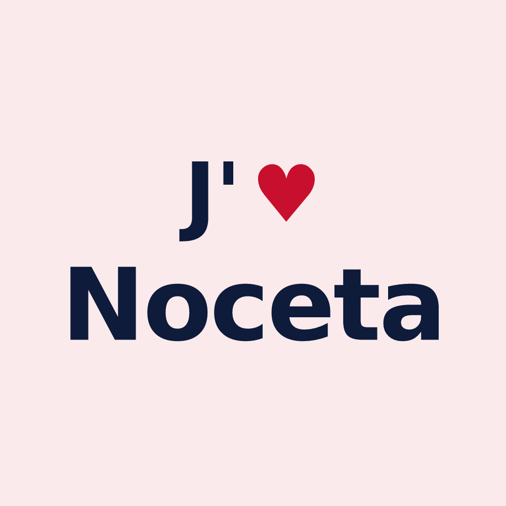 Magnet personnalisé Noceta — design J'aime Noceta