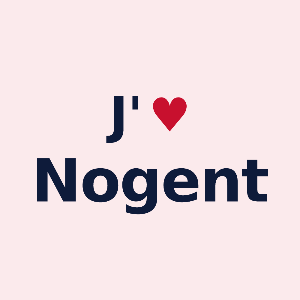 Magnet personnalisé Nogent — design J'aime Nogent